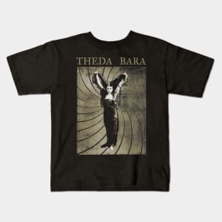 THEDA BARA - Sin - Sepia - Silent and Pre-Code Horror T-Shirt Kids T-Shirt